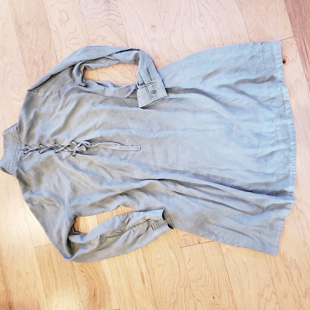 Anthropologie Cloth and Stone Lace Back Dress - Picture 2 of 5